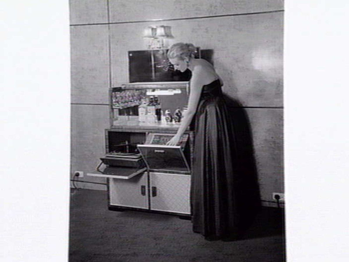 Classic brand sound equipment displayed at Classic Radios, Malvern East (c. 1953)