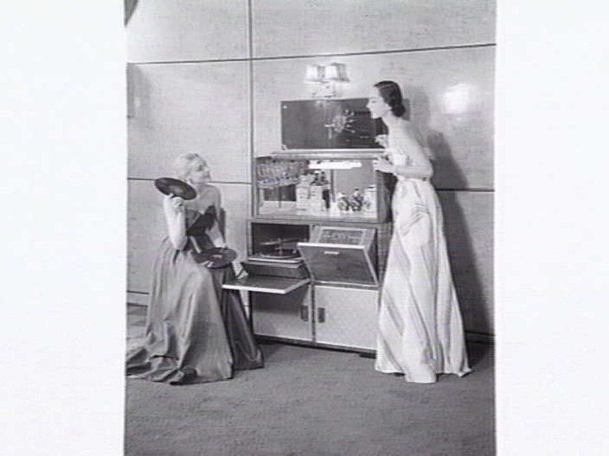 Classic brand sound equipment displayed at Classic Radios, Malvern East (1950–56)