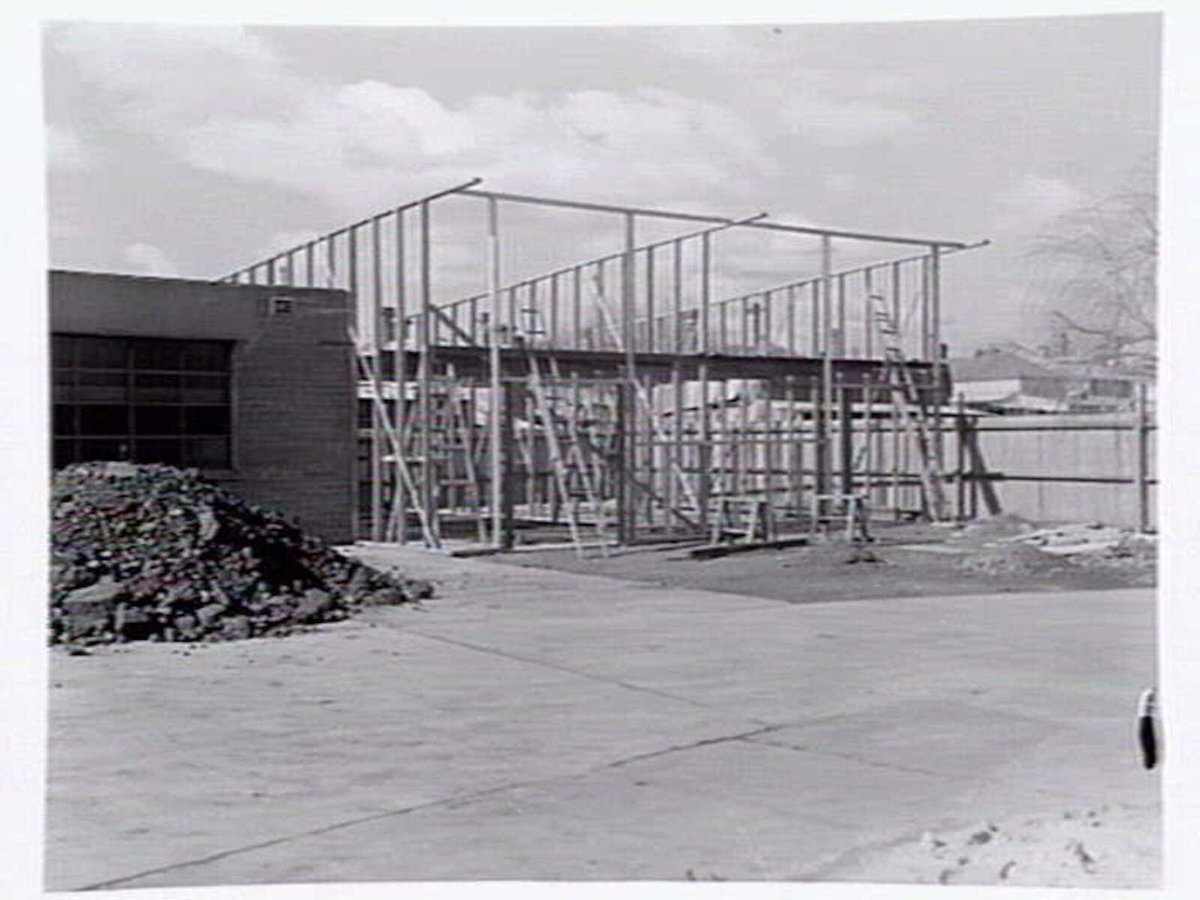 Interiors and exteriors at Rowntree and Co. (Aust.) Pty. Ltd., confectioners, Brunswick (c. 1951)
