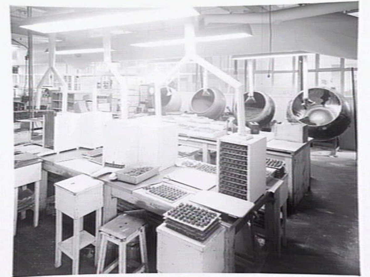 Interiors and exteriors at Rowntree and Co. (Aust.) Pty. Ltd., confectioners, Brunswick (1951?)