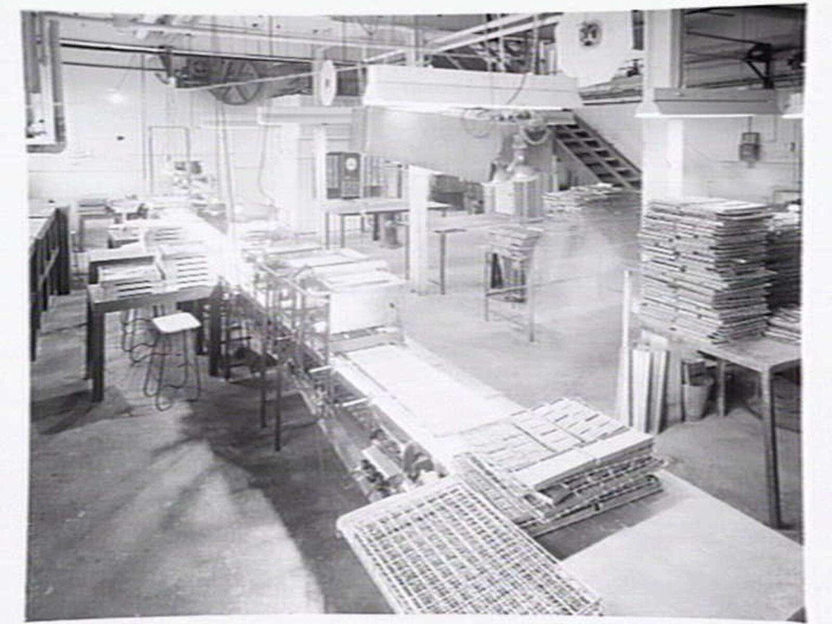 Interiors and exteriors at Rowntree and Co. (Aust.) Pty. Ltd., confectioners, Brunswick (1951?)