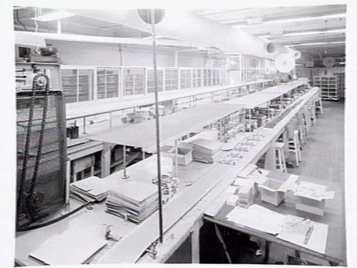 Interiors and exteriors at Rowntree and Co. (Aust.) Pty. Ltd., confectioners, Brunswick (c. 1951)