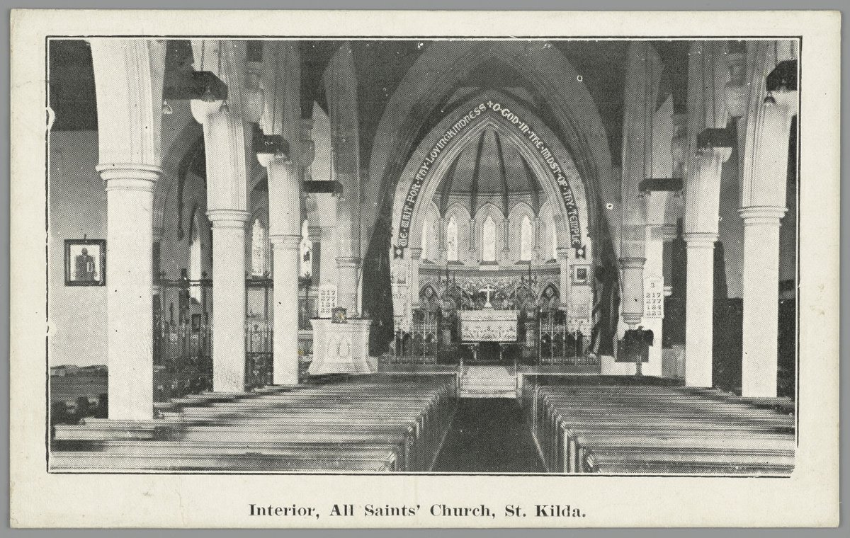 Interior, All Saints' Church, St. Kilda, St Kilda (1910?)