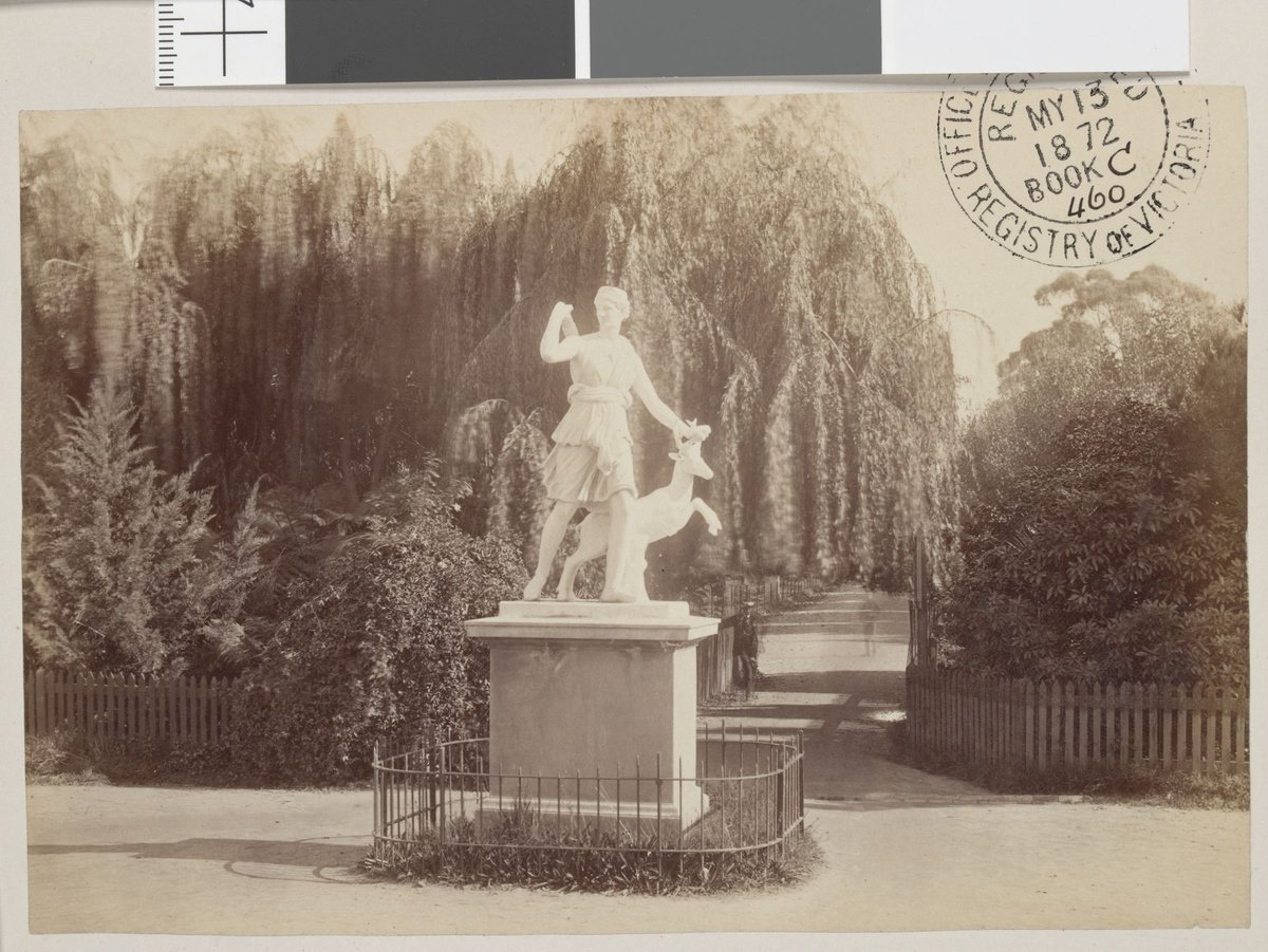 Statue in Fitzroy Gardens, East Melbourne (1872)