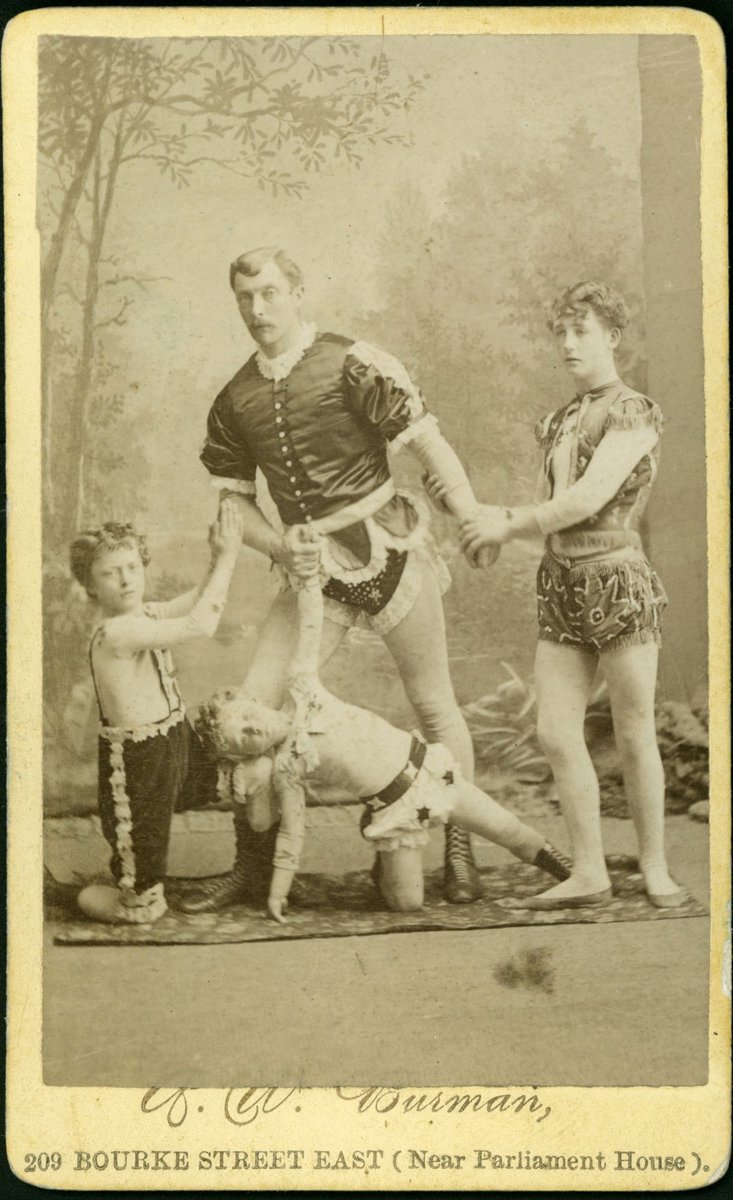 Portrait photographs by Arthur W. Burman, 209 Bourke Street, Melbourne, Melbourne City (1878–88)