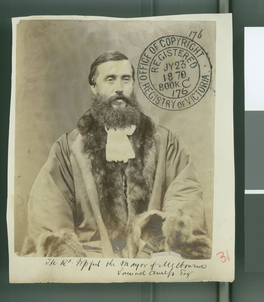 The Right Worshipful the Mayor of Melbourne Samuel Amess Esq (1870)