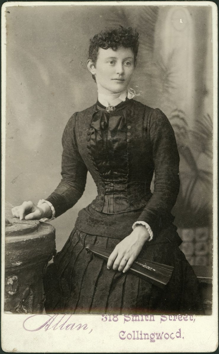 Portrait photographs of young women taken by Mark Joseph Allan, Collingwood, Vic (1888–1900)