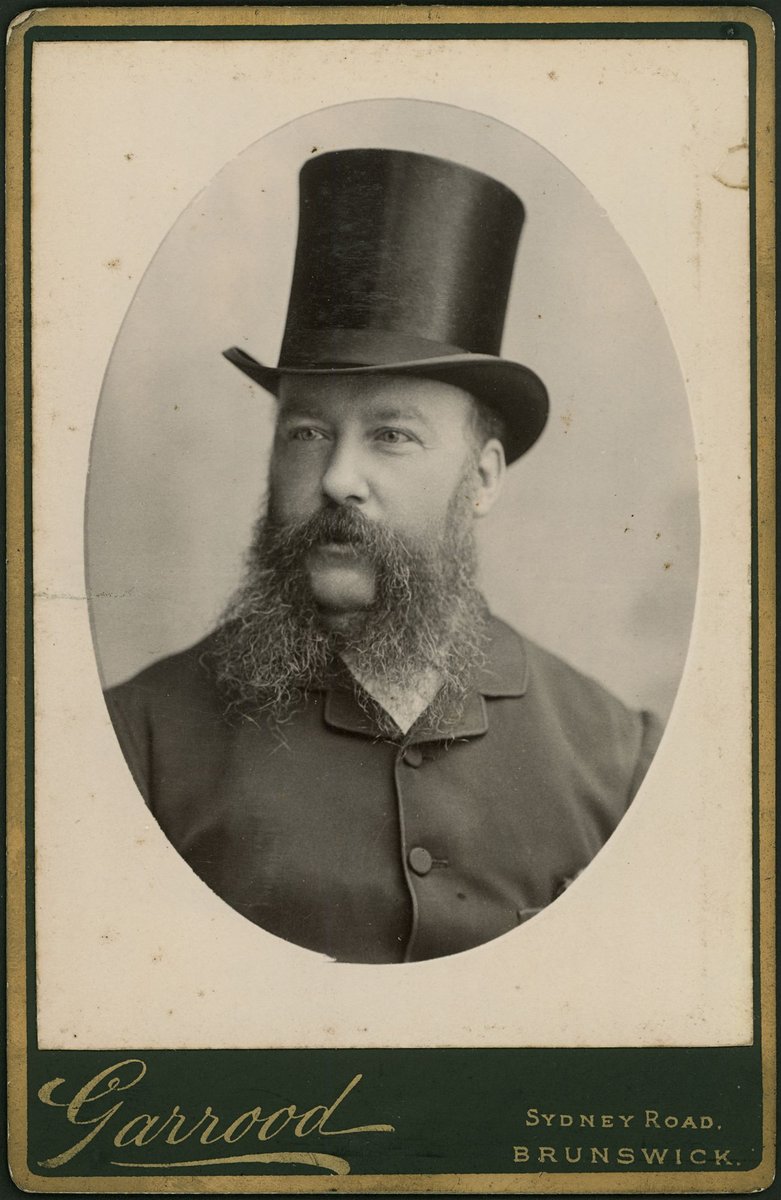 Studio portrait of man by Garrood, Brunswick (1888–94)
