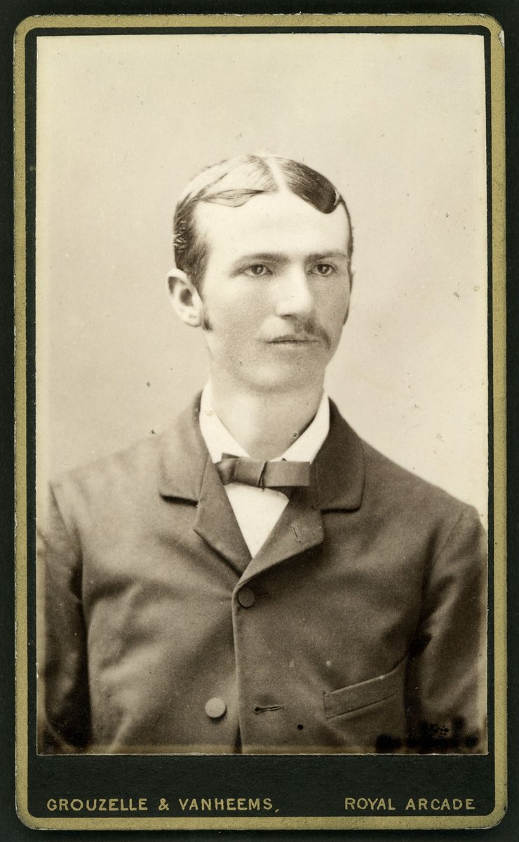 Portrait photographs by Grouzelle & Van Heems, Royal Arcade, Melbourne, Vic, Melbourne City (1884–87)