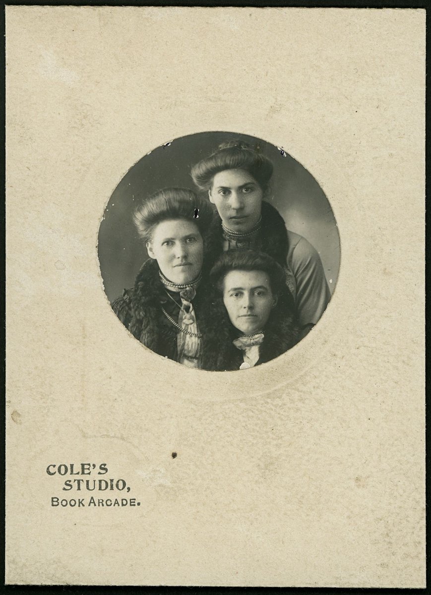 Portrait photographs of women by Cole's Studio, Royal Arcade, Melbourne Vic, Melbourne City (1904–19)
