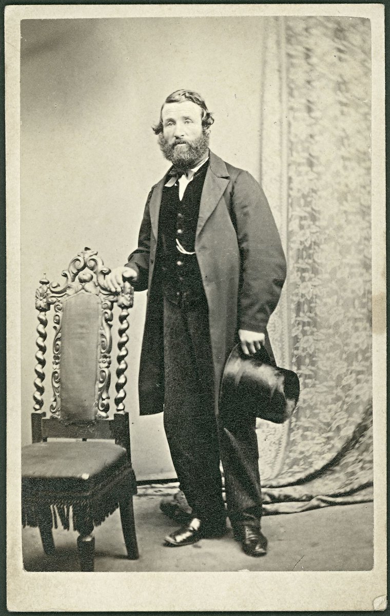 Studio portrait of unidentified man in Melbourne (1862–73)