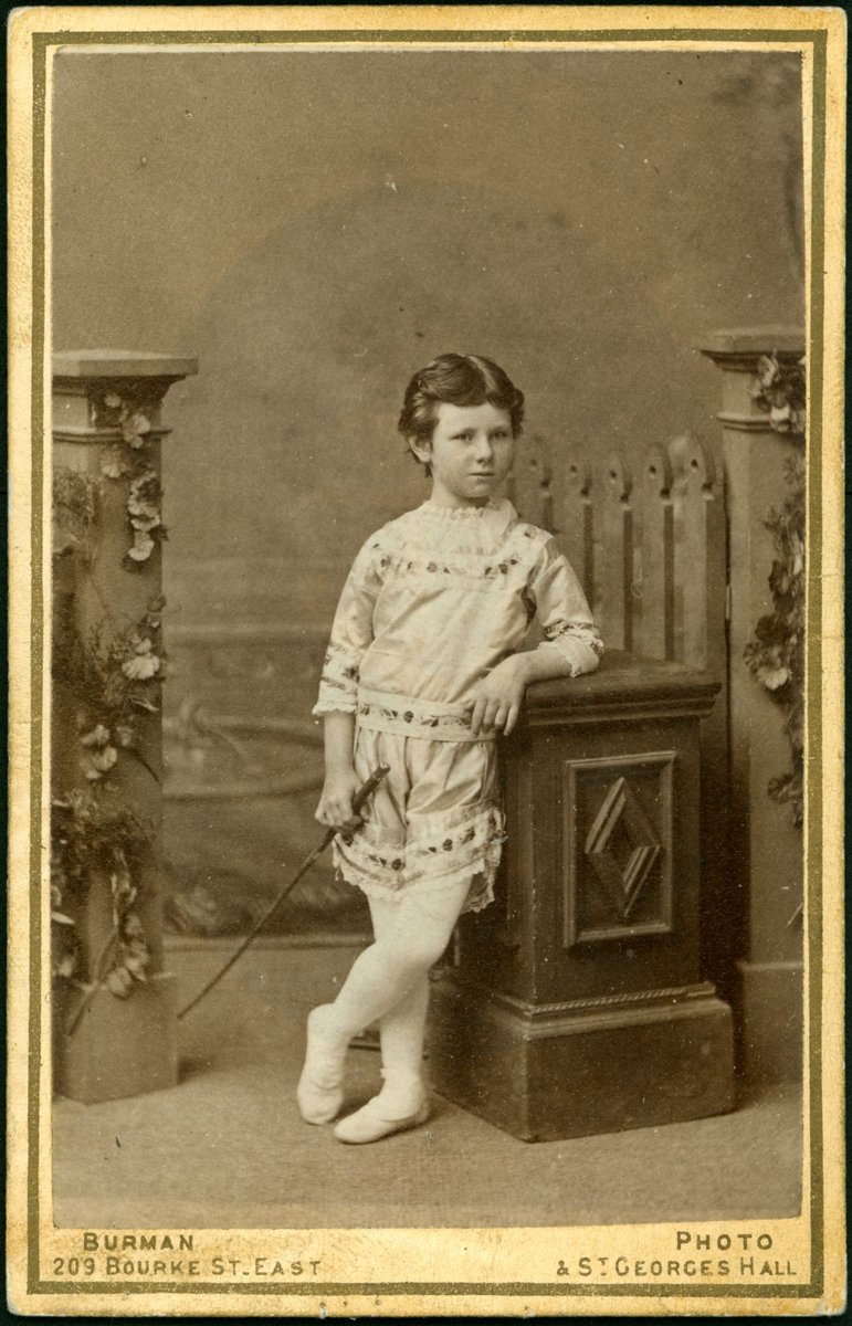 Portrait photographs by Arthur W. Burman, 209 Bourke Street, Melbourne, Melbourne City (1878–88)
