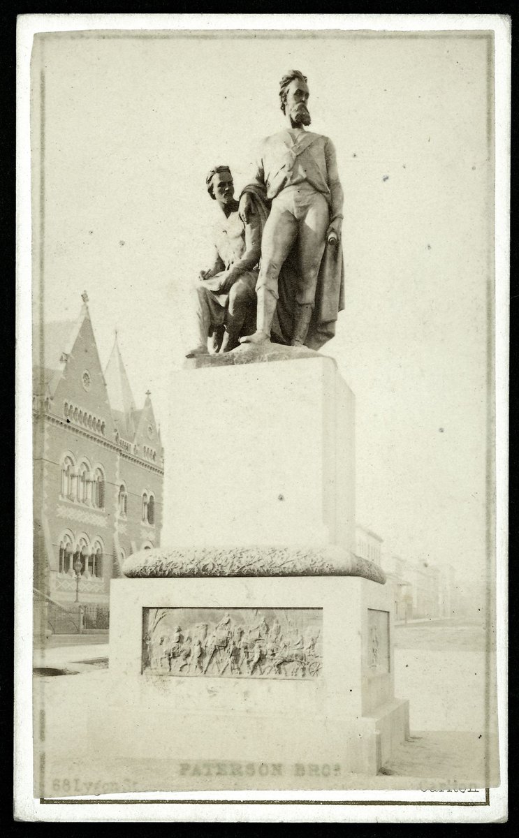 Bourke & Wills monument in Great Collins St., Melbourne, Melbourne City (1891–92)