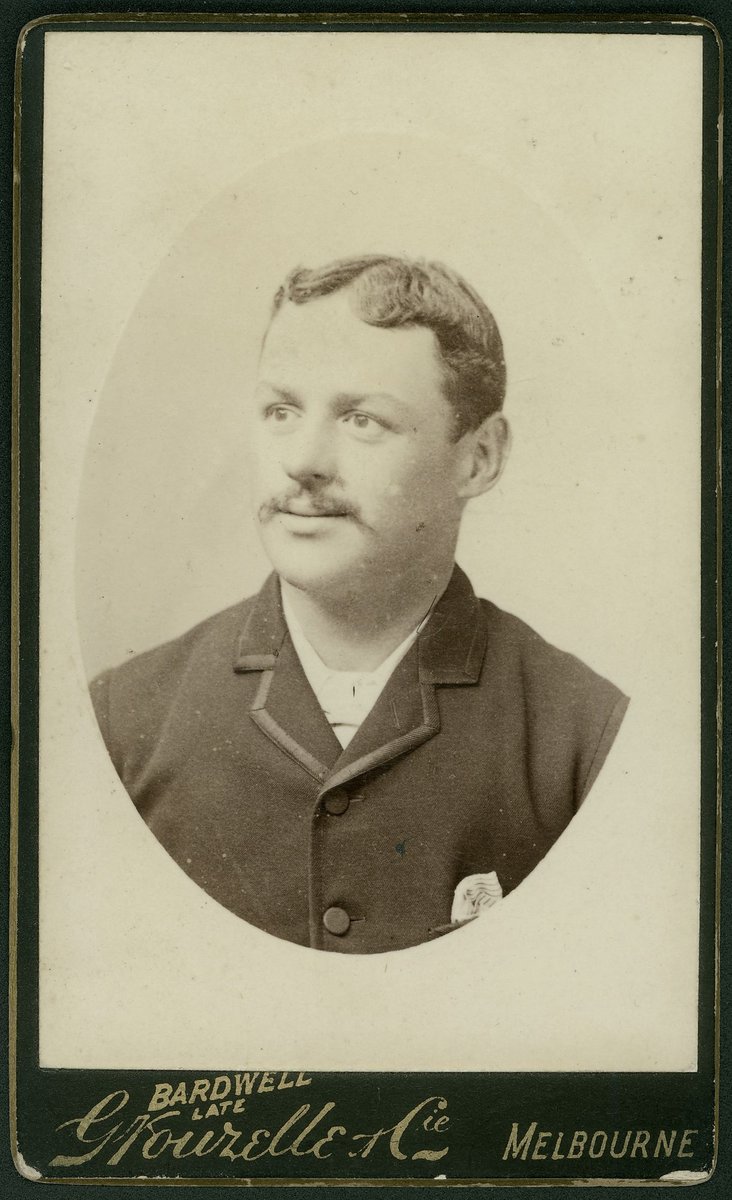 Man, bust, to right, Melbourne (1875–95)