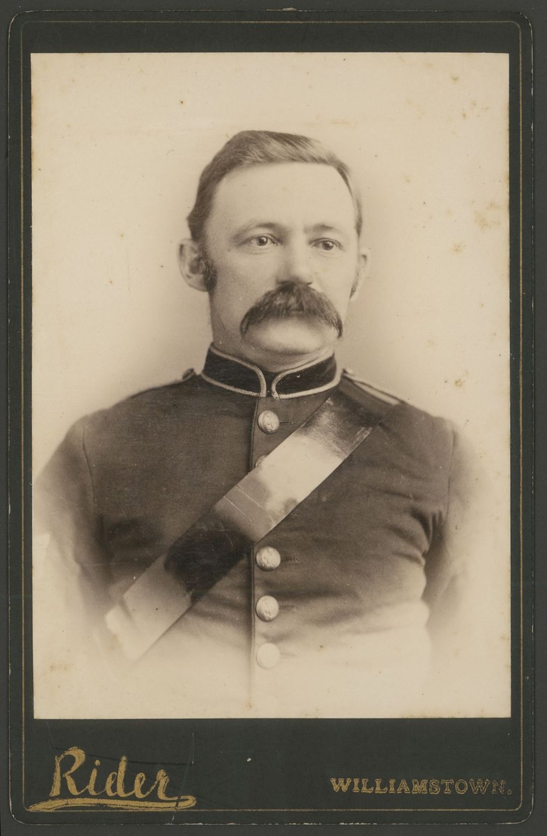 Portrait photographs of soldiers by Rider of Williamstown, Vic (1860–90)