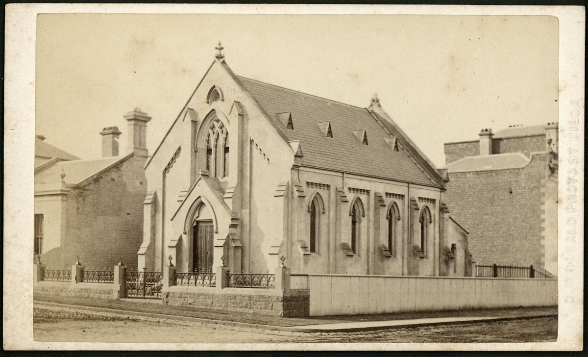 New Temple Church, corner of Albert Street and Morrison Place, East Melbourne (1867–91)