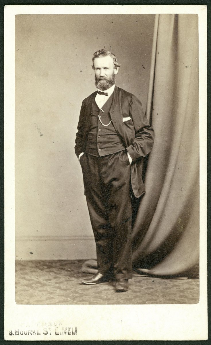 Studio portrait of unidentified man in Melbourne (1862–73)