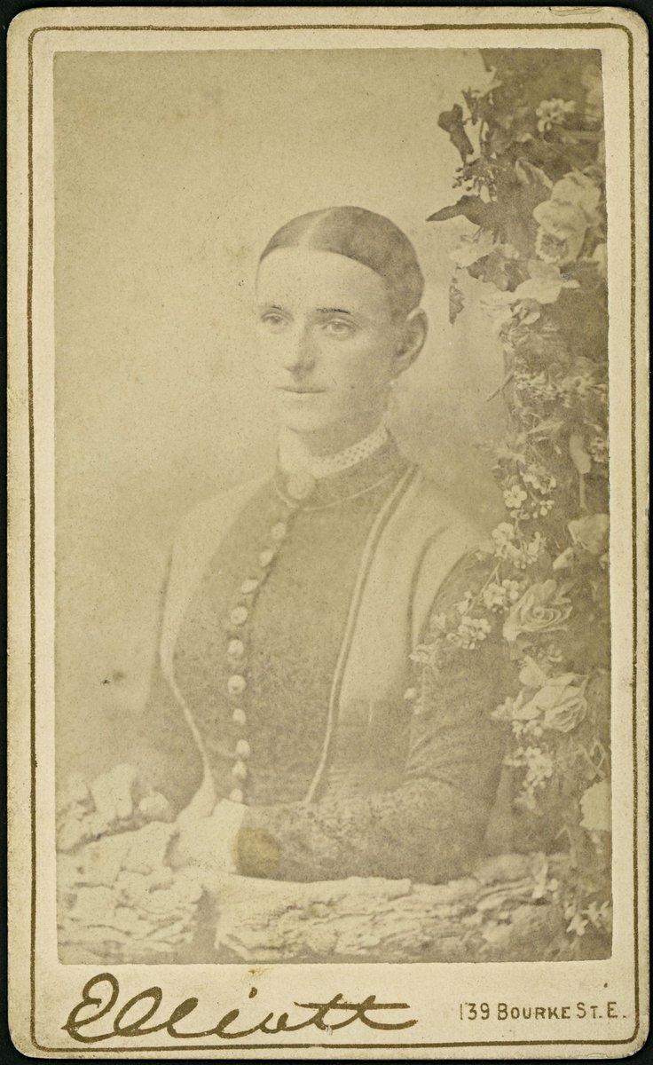Portrait photographs by Florence Elliott of Bourke Street, Melbourne, Vic, Melbourne City (1881–84)