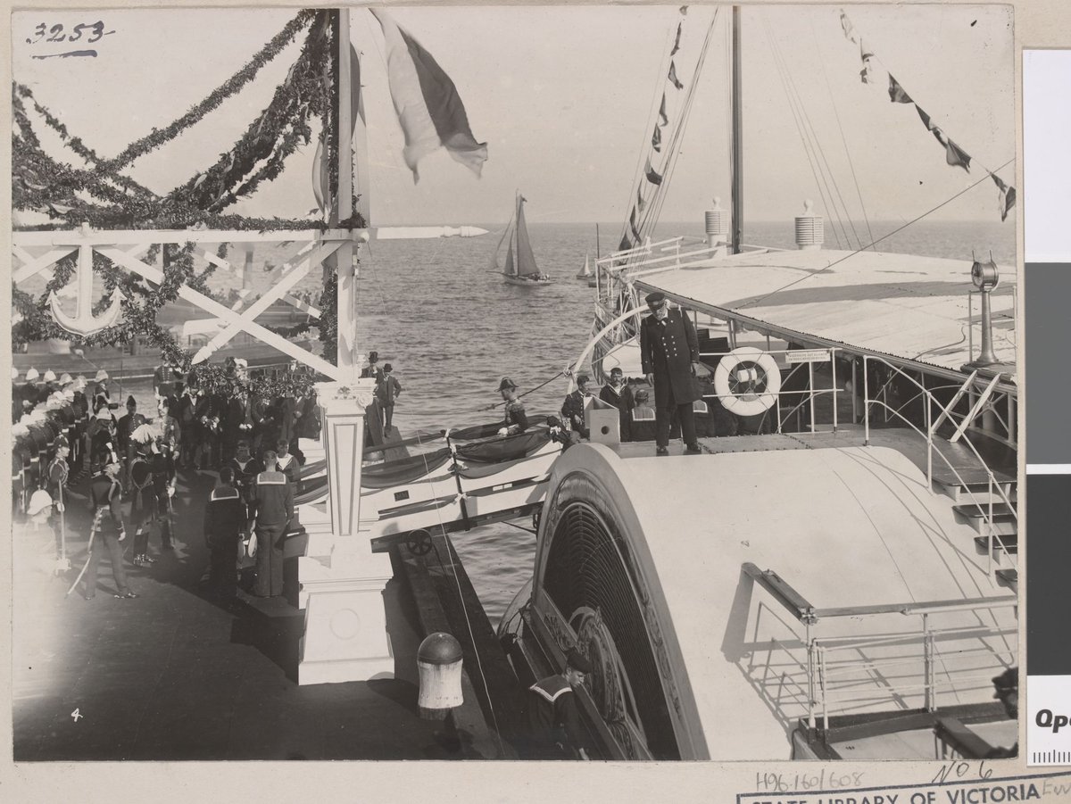 Landing of the Royal Party at St. Kilda Pier, St Kilda (1901)