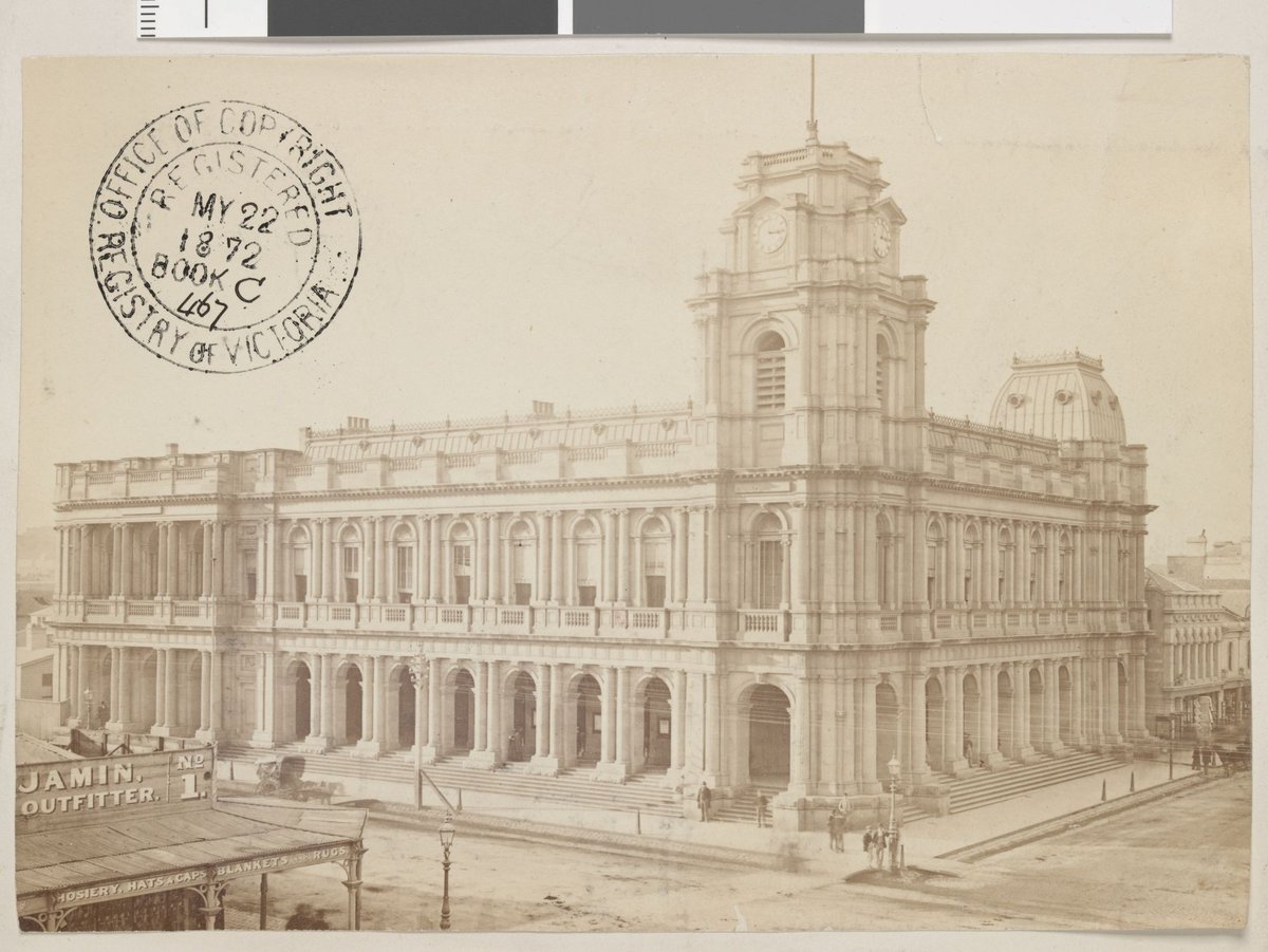 Melbourne General Post Office, Melbourne City (1872)
