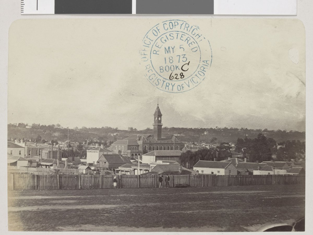 View of Richmond from Church Street, Prahran (1873)
