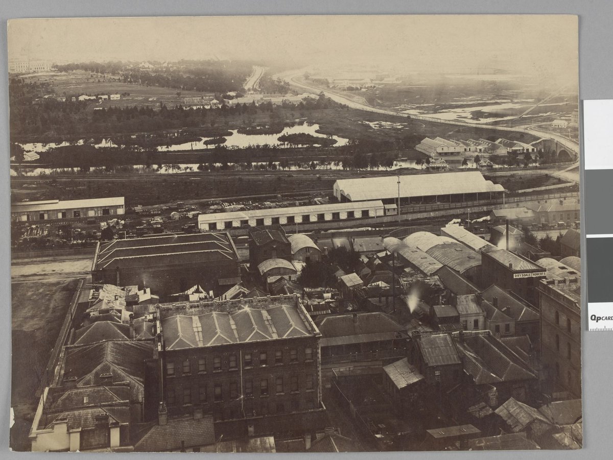 Yarra at Princes Bridge, Melbourne City (1875)