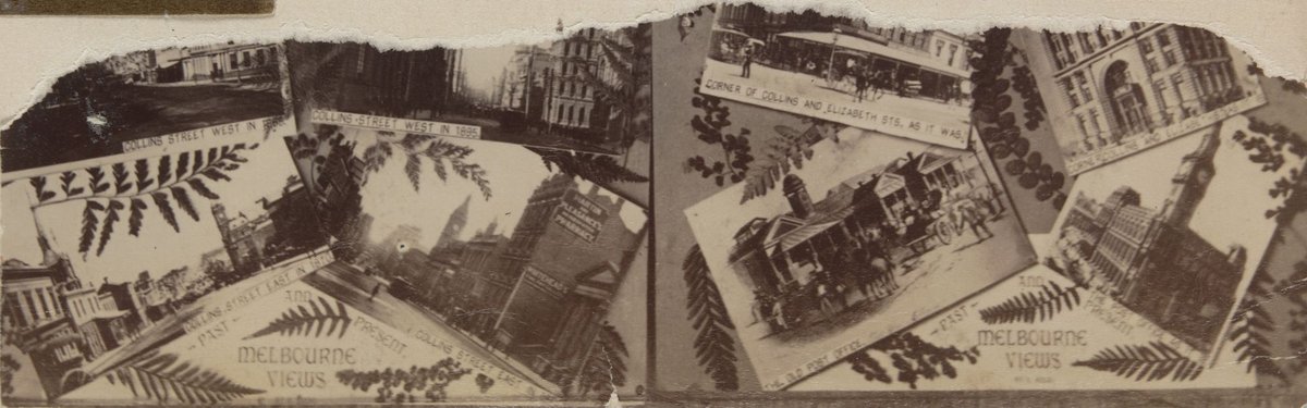 Melbourne views, past and present, Melbourne City (1895)
