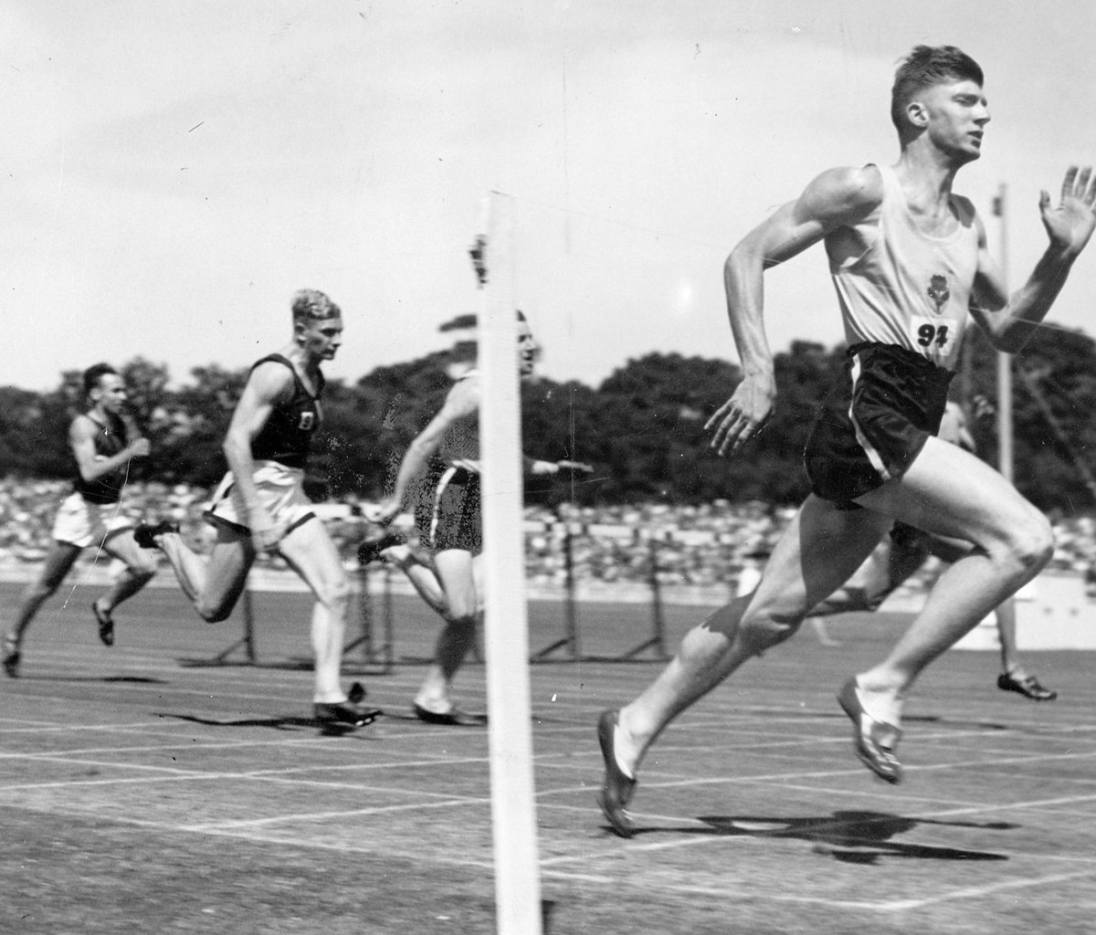 John Treloar (left), John Bartram (centre) and J. W. Ramsay, during the National track championships at St. Kilda, Vic, St Kilda (c. 1948)