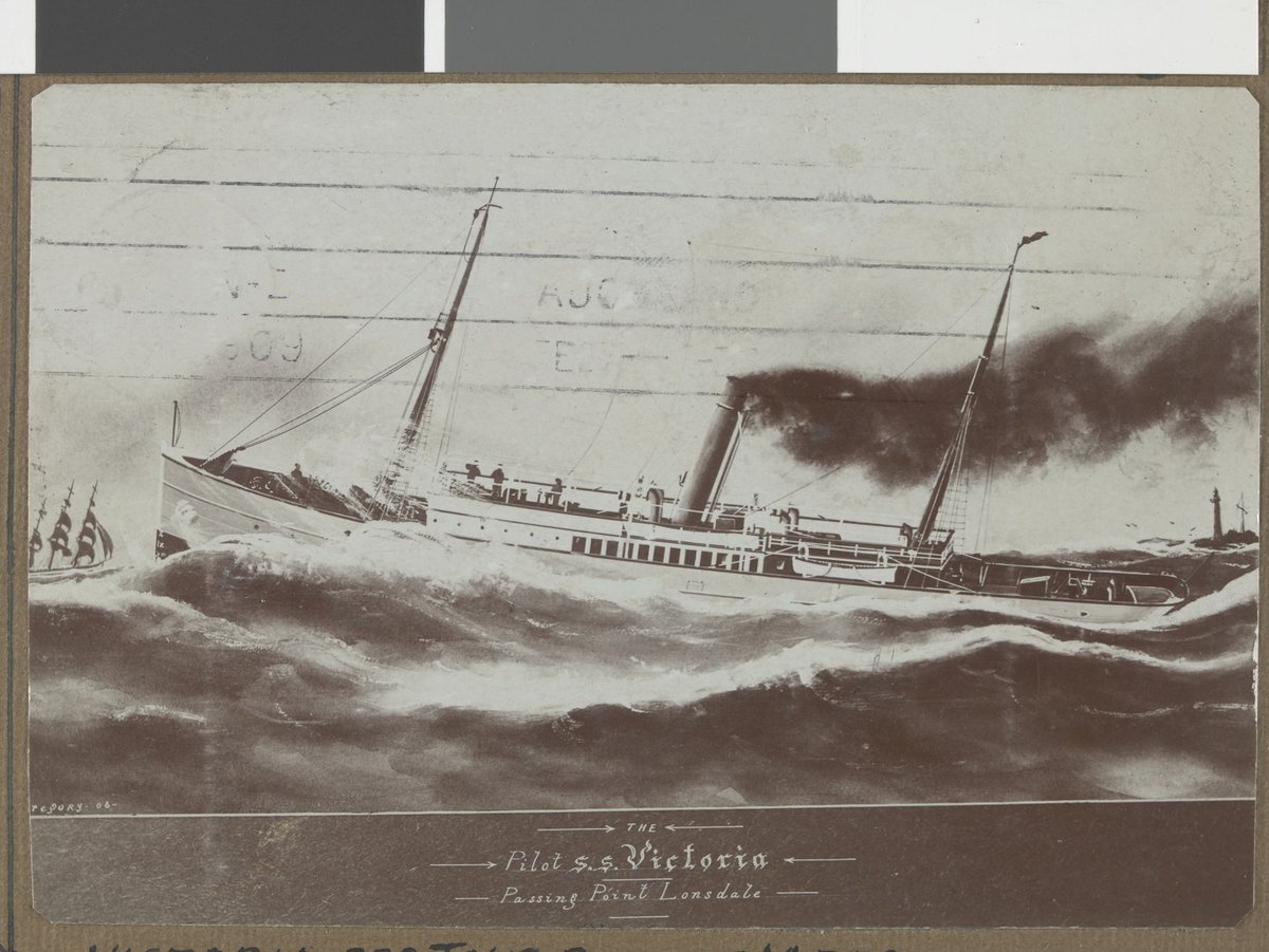 VICTORIA. : 333 Tons. Built at Melbourne. 1900. Pilot steamer. Port Phillip, Port Phillip Bay (1900–46)