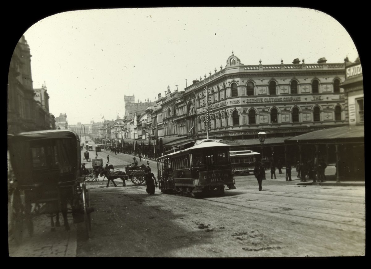 Bourke St. Melb. [i.e. Melbourne], Melbourne City (c. 1894)