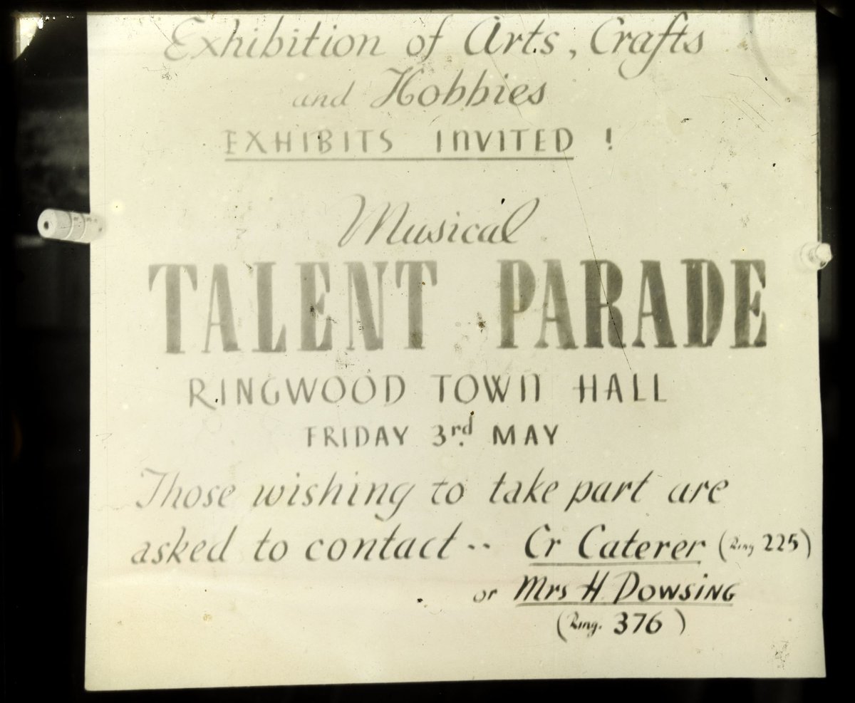 Talent Parade, Ringwood Town Hall, 3 May 19--? (1900–06)