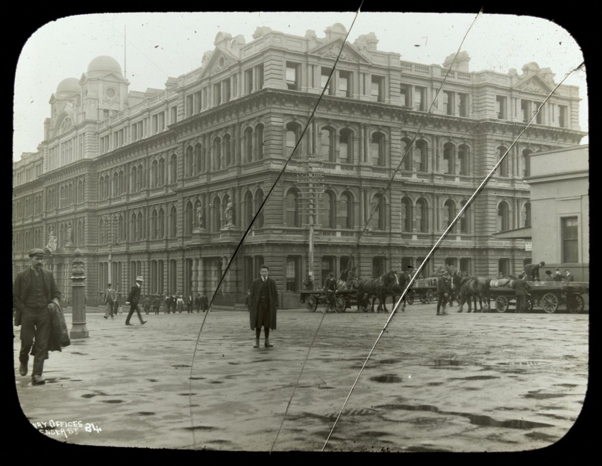 Railway offices, Melbourne, Melbourne City (1890–1910)