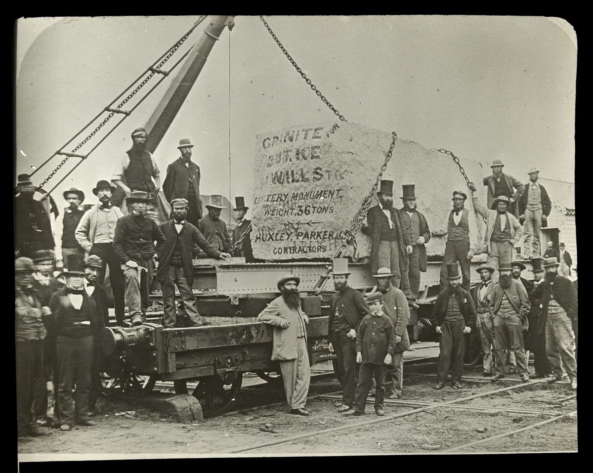 [Granite block for the Burke and Wills monument in the Melbourne Cemetery] (1898–1906)