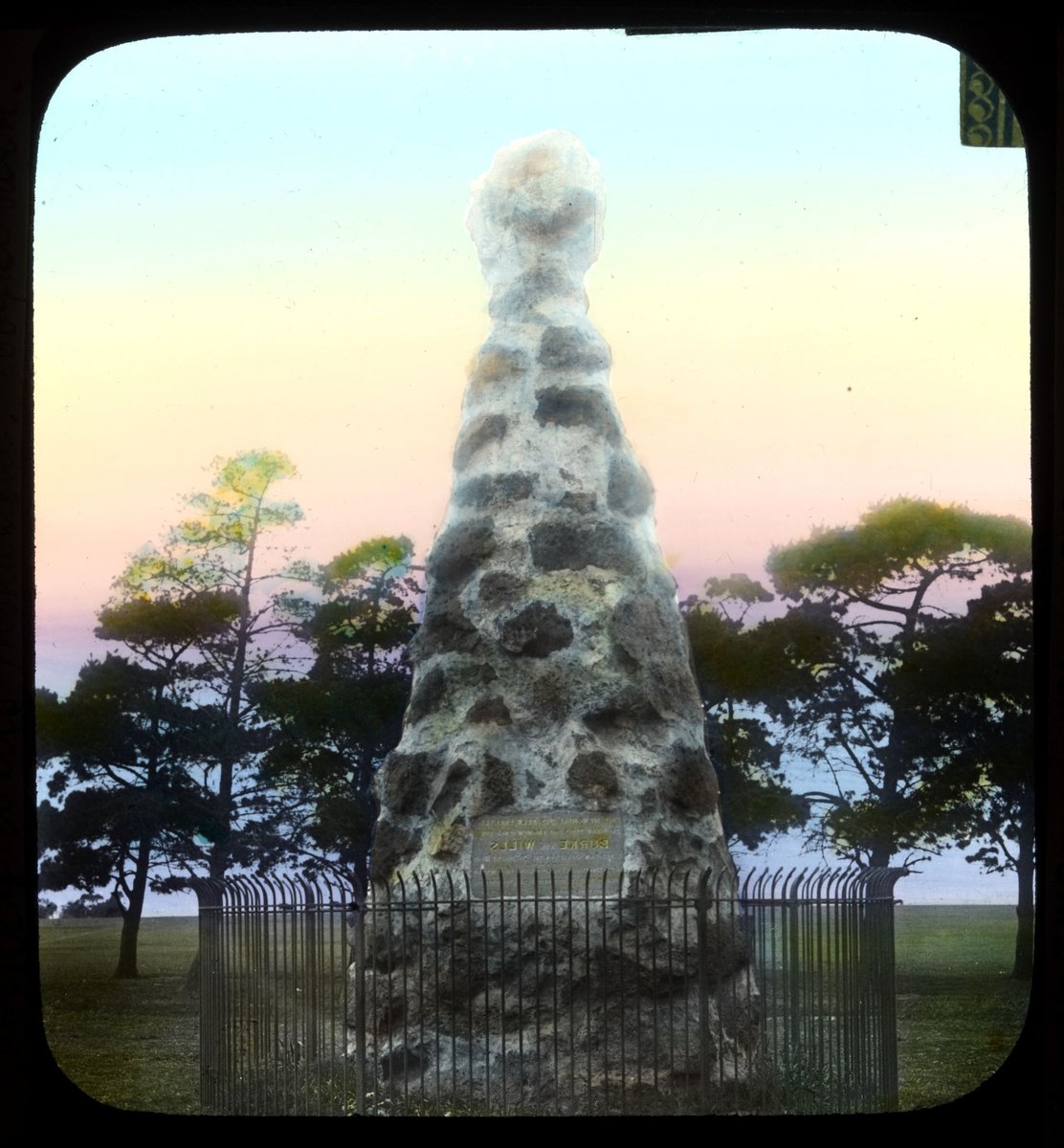 Burke and Wills monument, Royal Park, Parkville (1898–1906)