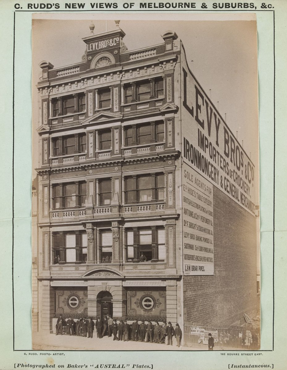 Levy Bros & Co [271 Lonsdale Street], Melbourne City (1886–87)