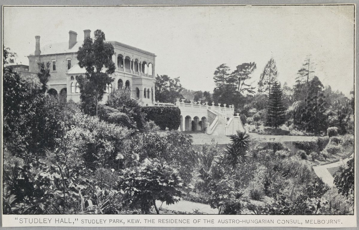 "Studley Hall," Studley Park, Kew. The residence of the Austro-Hungarian Consul, Melbourne (1904?)
