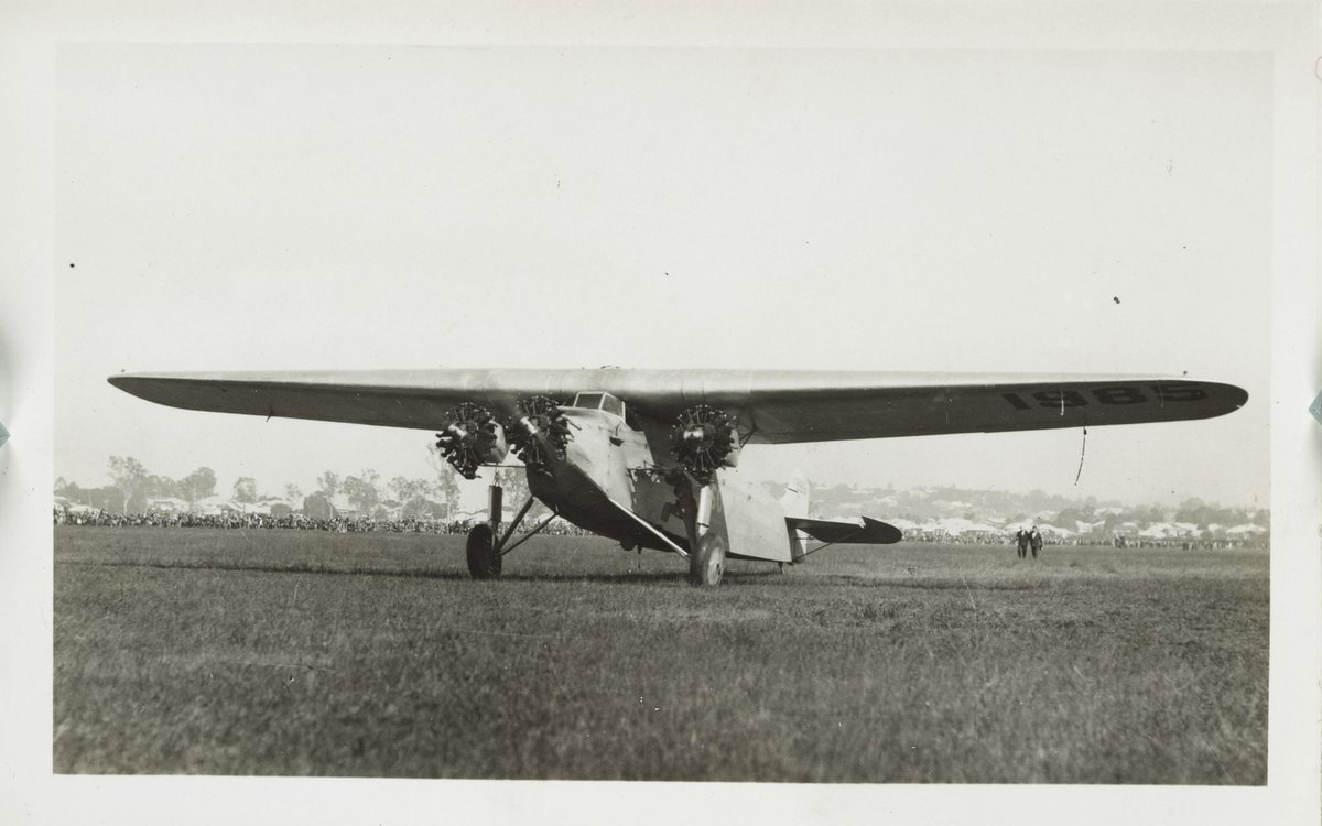 Captain Kingsford Smith's plane the Southern Cross at the Melbourne Essendon Aerodrome, Essendon North (1928)