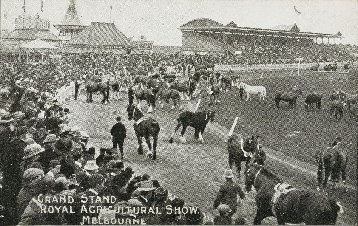 GRAND STAND ROYAL AGRICULTURAL SHOW. MELBOURNE (c. 1915)
