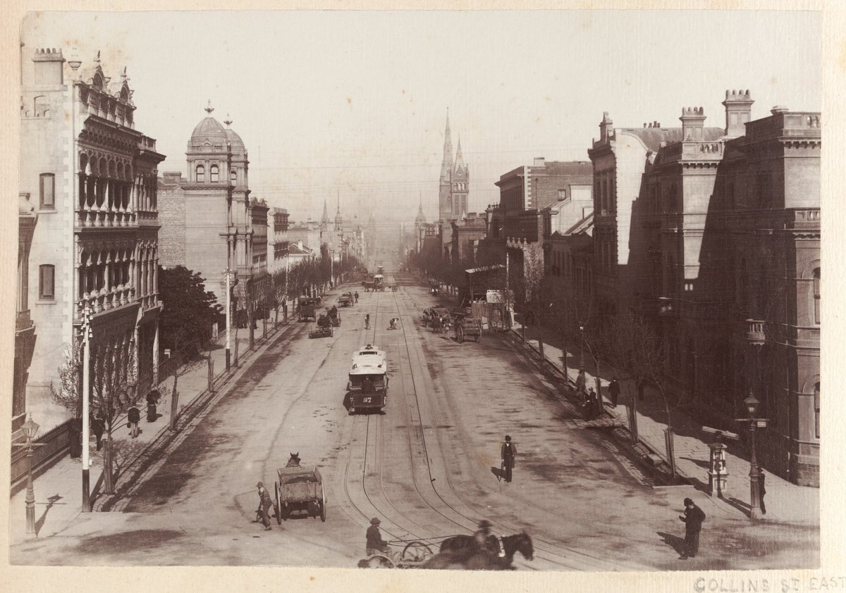 Collins Street East, Melbourne City (1880–1900)