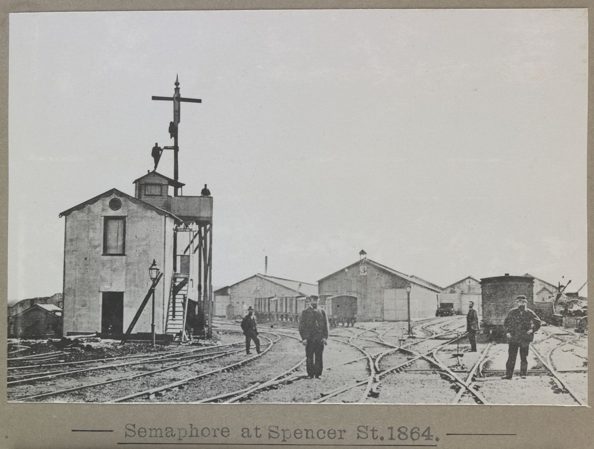 Semaphore at Spencer St., 1864, Melbourne City