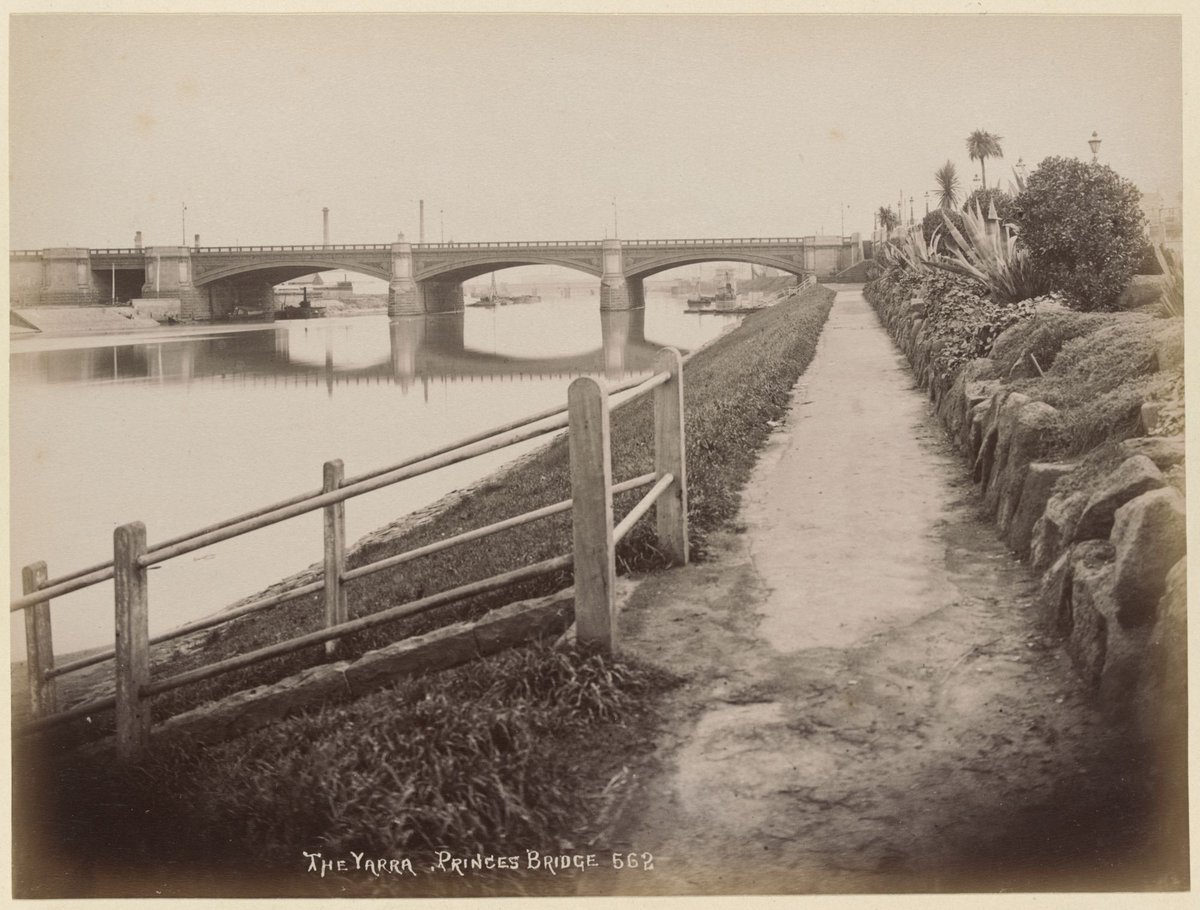 The Yarra Princes Bridge, Melbourne City (c. 1880)