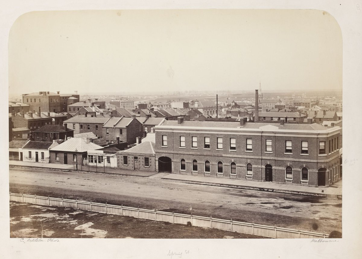Spring St. Melbourne, Melbourne City (c. 1861)