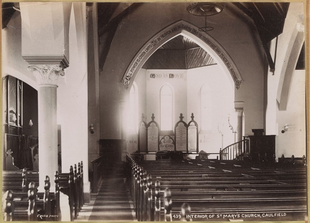 Interior of St Mary's Church, Caulfield (1870–75)