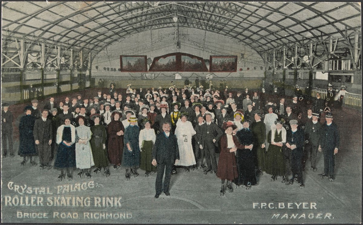 Crystal Palace, roller skating rink Bridge Road, Richmond. F. P. C. Beyer manager (1900–30)