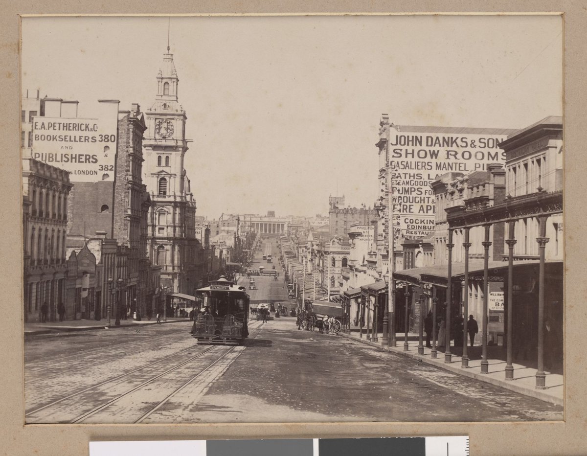 Bourke Street looking East, Melbourne City (1900–20)