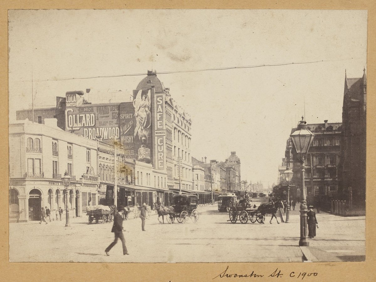 Swanston Street, Melbourne, Melbourne City (c. 1900)
