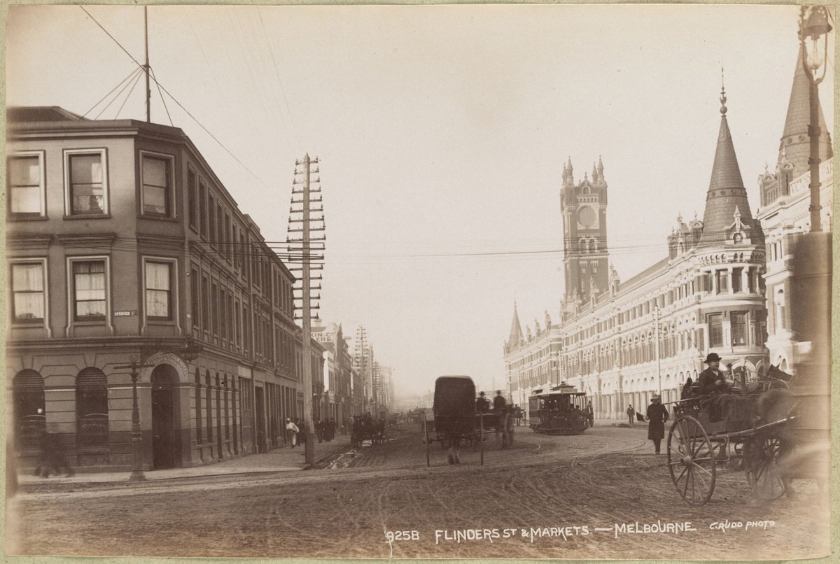 Flinders St. & Markets - Melbourne, Melbourne City (1892–1900)