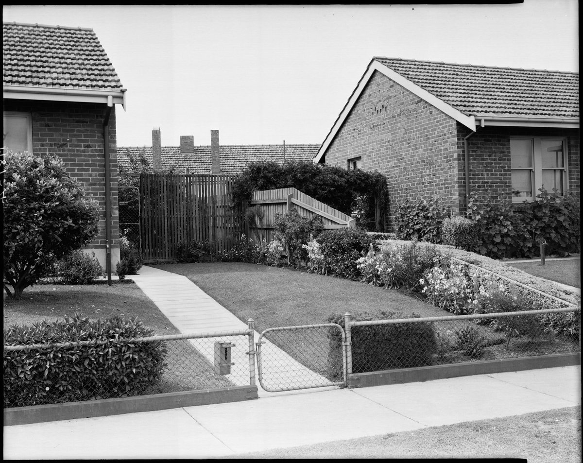 Front entry path of a Housing Commission home, Coburg, Preston and Heidelberg area (c. 1947)
