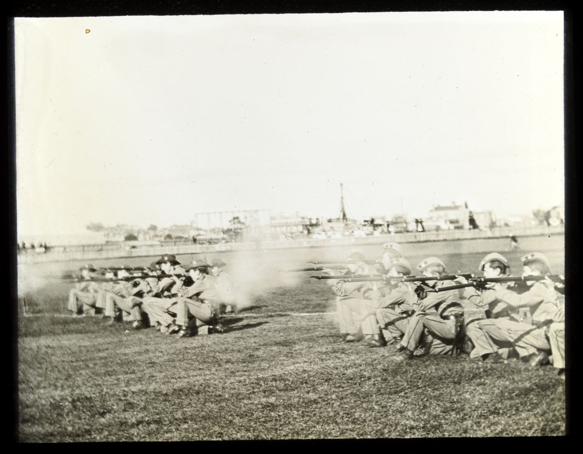 School cadets firing at the Williamstown Rifle Range (1911–29)