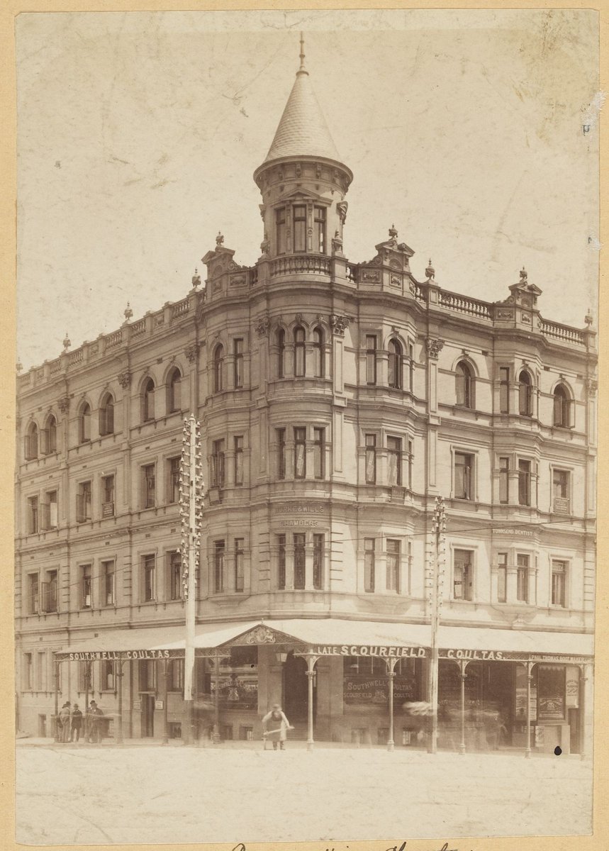 Burke and Wills Chambers, cnr. Russell and Collins Streets, Melbourne, Melbourne City (1891)